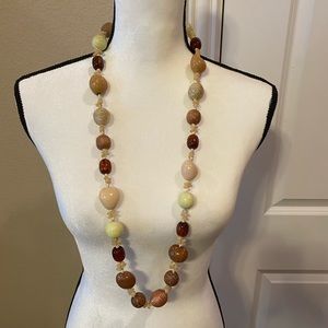 Wooden & Shell Beaded Necklace
